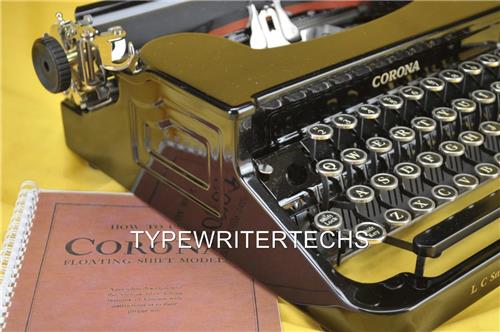 The Smith Corona manual portable typewriter flat top line of the 30's